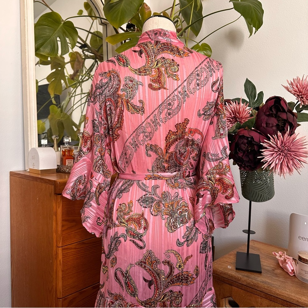 Y2k Victoria's Secret Pink Paisley Robe - Picture 4 of 7